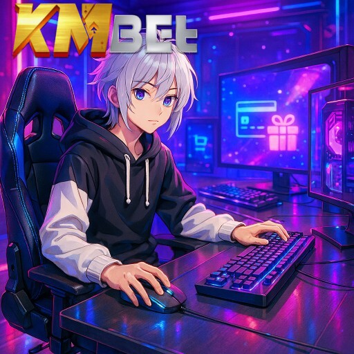 Imagem promocional da KMBET realçando bônus e vantagens da plataforma