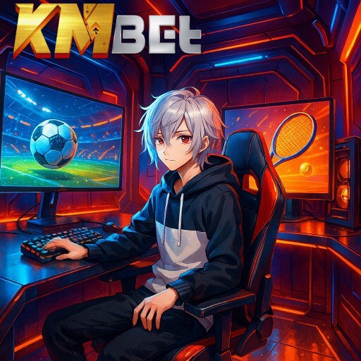 Imagem promocional da KMBET mostrando a plataforma e suas vantagens