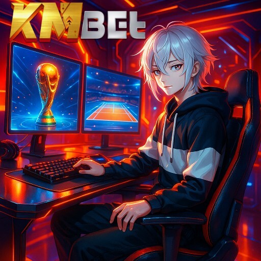 Imagem promocional da KMBET mostrando a plataforma e suas vantagens