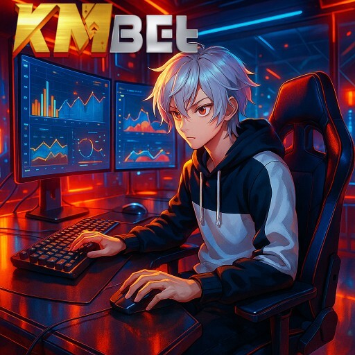 Imagem promocional da KMBET mostrando a plataforma e suas vantagens