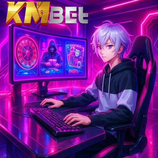Imagem promocional da KMBET mostrando a plataforma e suas vantagens